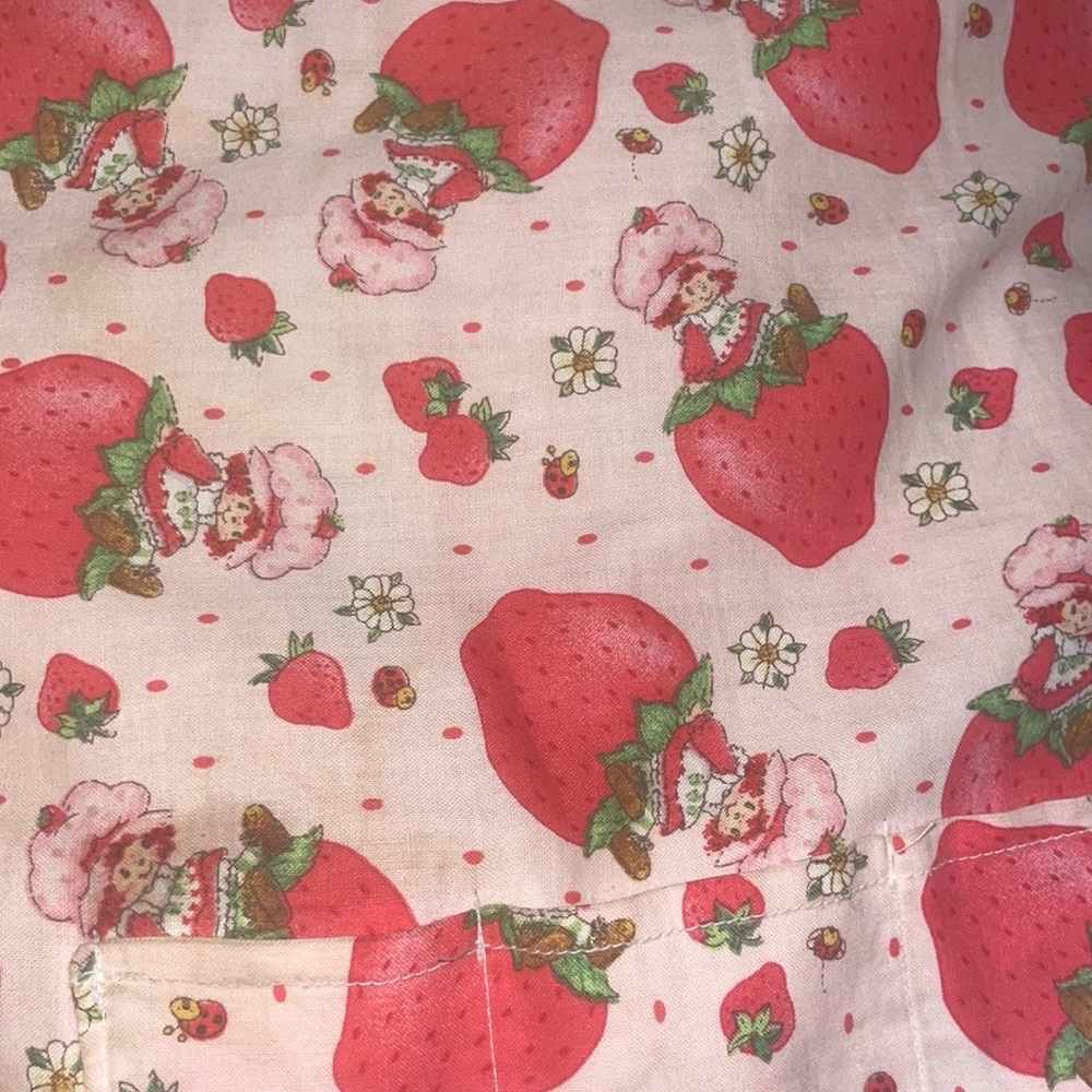 Pillow+Pillow case  Straw berry theater mini pockets to fit anything like a card